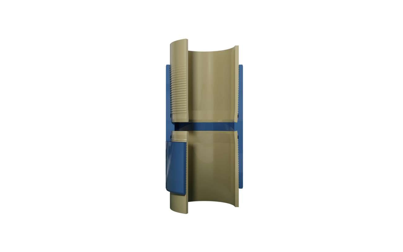 render of a pipe connection