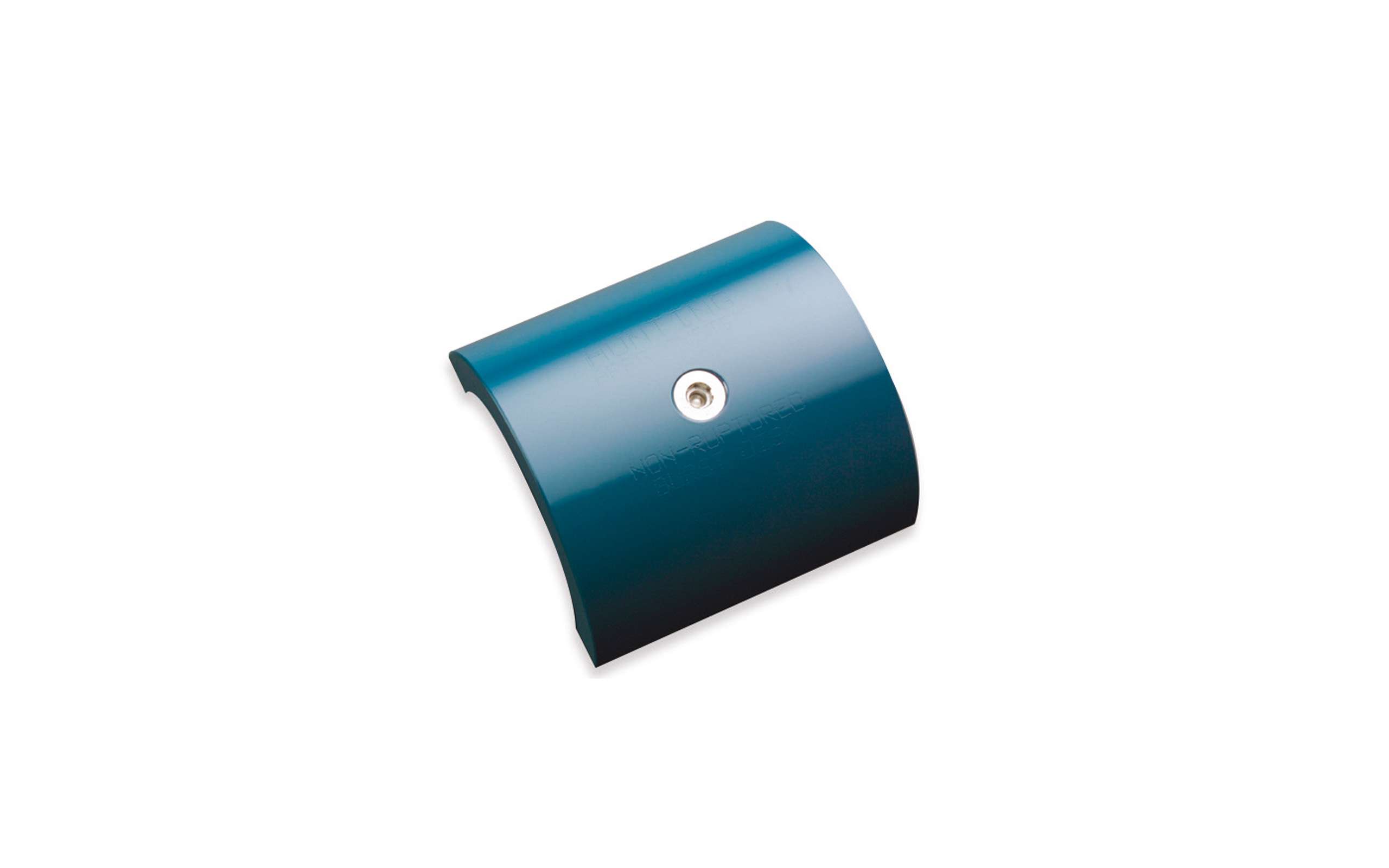 Hunting APRS System - rounded blue metal piece