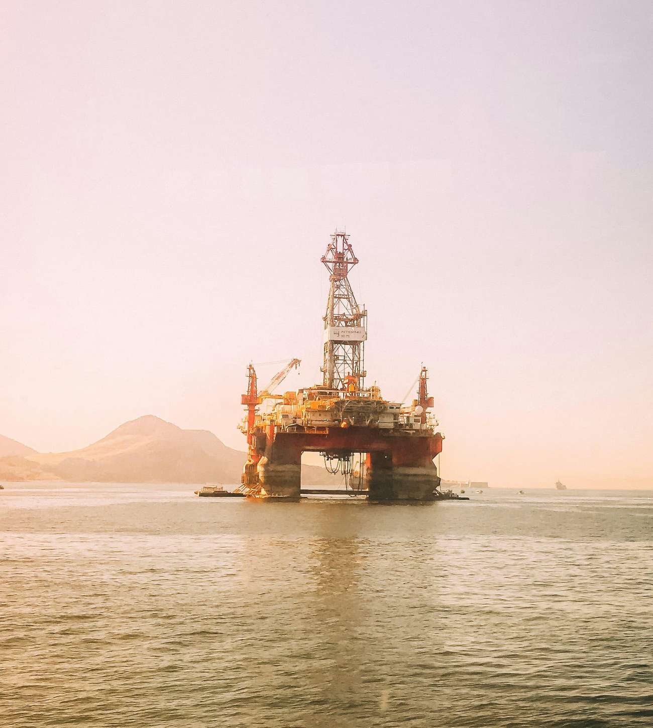 Oilrig out at sea