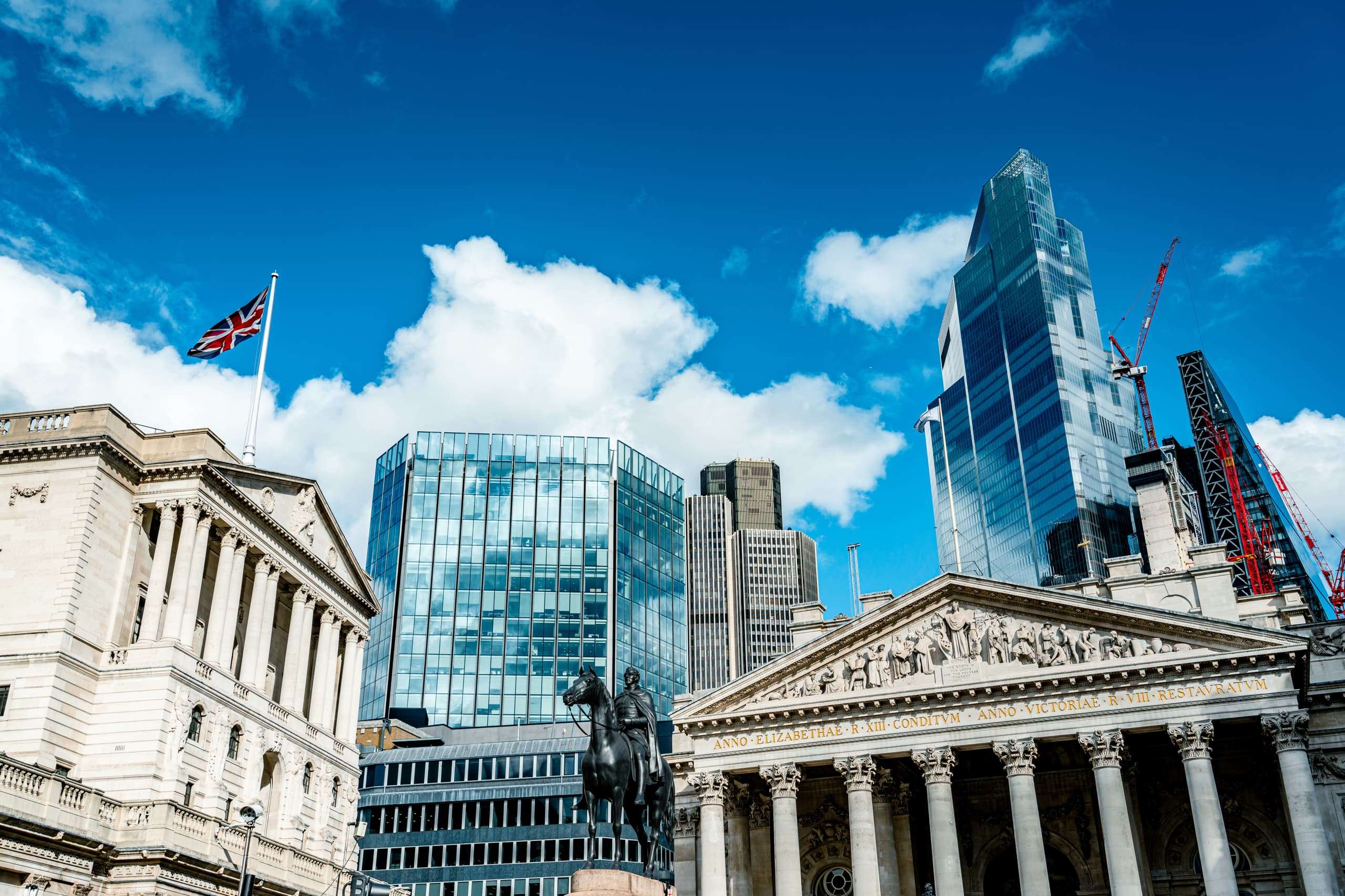 Buildings in London city center
