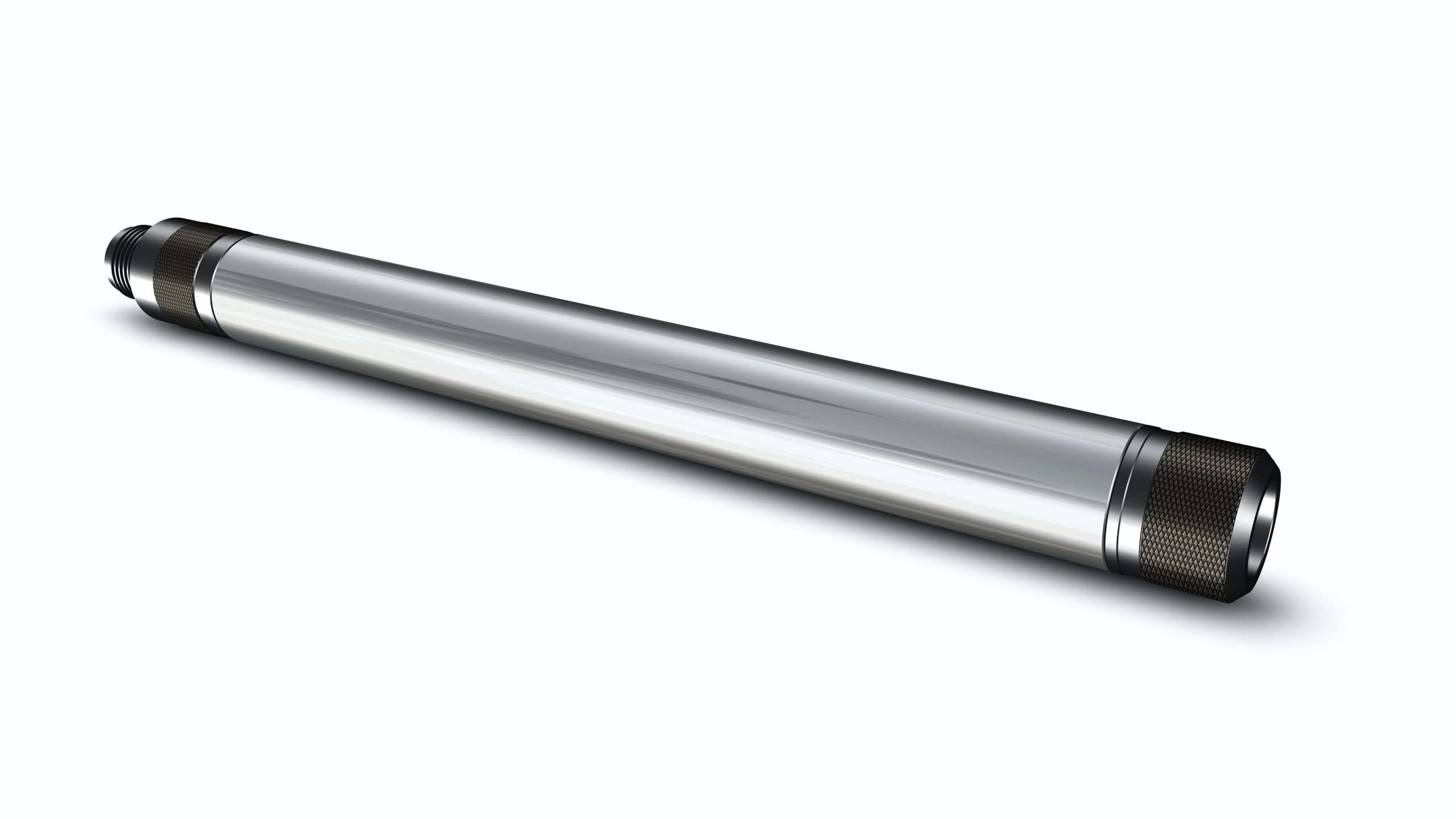 Casing Collar Locator - long metal tube with black ends